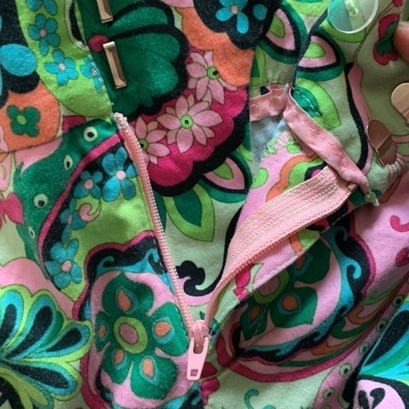 Vintage Marciano Y2K Psychedelic Bermuda Shorts Pink Green Festival Dopamine - Picture 6 of 7